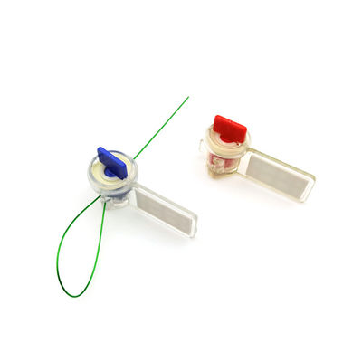 45.5*25.5*18.5 mm Torsión Apegada Claridad PC Código de barras Medidor de agua Sello de seguridad Amarillo