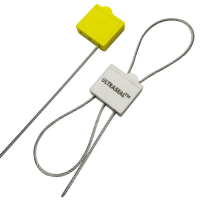 2.0 mm Diámetro del cable ISO 17712 Probado Doble bloqueo desechable Sello del cable de plástico metálico