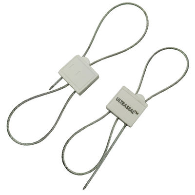 2.0 mm Diámetro del cable ISO 17712 Probado Doble bloqueo desechable Sello del cable de plástico metálico
