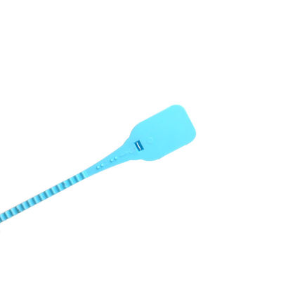 Sello de banda de PP de bloqueo automático con área de marcado L 33 * W 25 mm y etiqueta de plástico personalizada