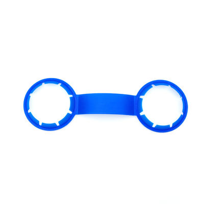 HDPE 2 Pack Cuello de botella de plástico de mano de transporte Portador de plástico de 38 mm para botella duradera
