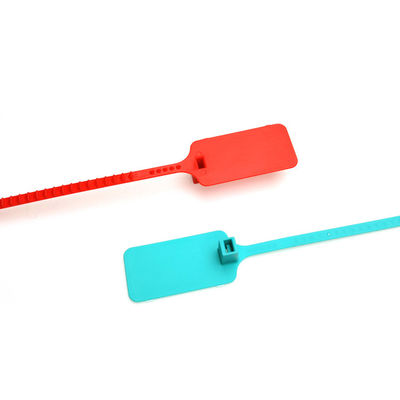 A prueba de manipulación de seguridad de bandera grande sello de plástico para la bolsa de equipaje área de marcado L 49.5 * W 30 mm