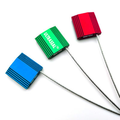 US-CC182 A prueba de manipulación, tira del contenedor de aluminio, cable de seguridad de cerradura de 1,8 mm