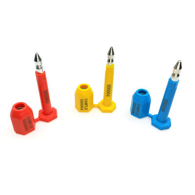 Sello de perno de barrera de acero revestido de metal ABS anti-despiración para el funcionamiento manual y desechable