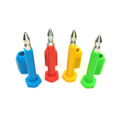 Sello de perno de barrera de acero revestido de metal ABS anti-despiración para el funcionamiento manual y desechable