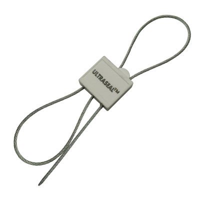 Sello de seguridad de doble bloqueo de cable de plástico acero galvanizado para resistencia a la tracción de 2,29 KN