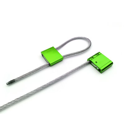 300 mm longitud del cable expuesto Sello del cable de seguridad mecánica aduanera para camión US-CC501