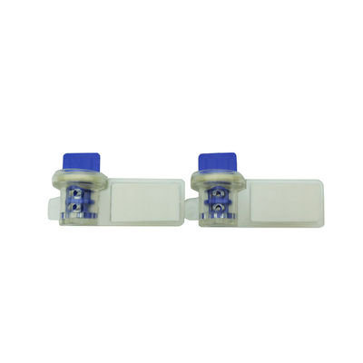 45.5*25.5*18.5 mm Torsión Apegada Claridad PC Código de barras Medidor de agua Sello de seguridad Amarillo