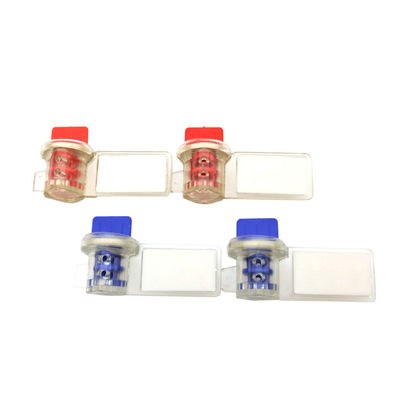 45.5*25.5*18.5 mm Torsión Apegada Claridad PC Código de barras Medidor de agua Sello de seguridad Amarillo