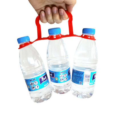 Clip de banda de botella de alta resistencia a la tracción para botellas de plástico de 1.5L 2L 3L Pack de 3 rojo