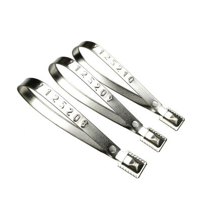118*8,2*0,7 mm Sello de seguridad de metal de bloqueo apretado para contenedores de envío US-MS01