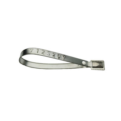 118*8,2*0,7 mm Sello de seguridad de metal de bloqueo apretado para contenedores de envío US-MS01