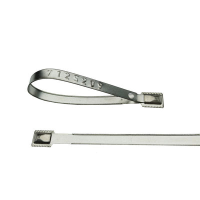118*8,2*0,7 mm Sello de seguridad de metal de bloqueo apretado para contenedores de envío US-MS01