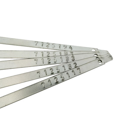 118*8,2*0,7 mm Sello de seguridad de metal de bloqueo apretado para contenedores de envío US-MS01
