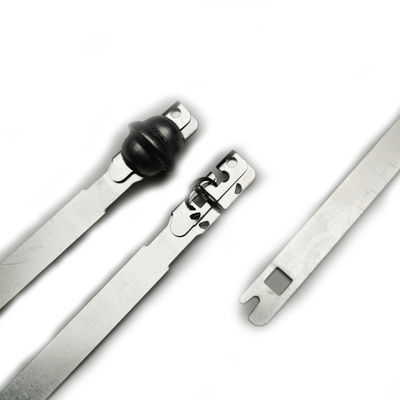 Resistencia a la tracción 460 N 46.94 KG US-MS03 Número de serie Sello de seguridad de correa de metal a prueba de manipulación para contenedores