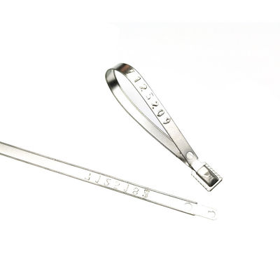 Sello de correa de metal certificado ISO 17712 para protección contra manipulaciones seguras 118 mm de longitud total