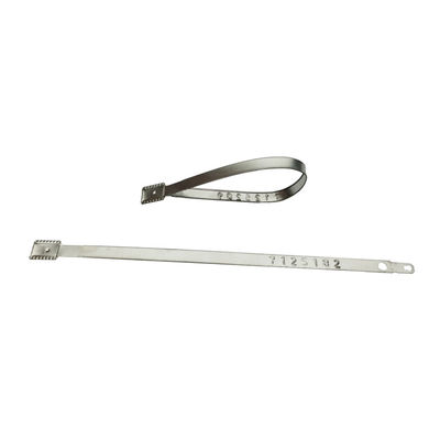 Sello de correa de metal certificado ISO 17712 para protección contra manipulaciones seguras 118 mm de longitud total