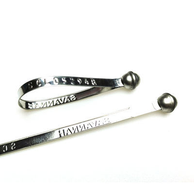 216 mm Sello de cinta de cinta de metal autobloqueable de longitud fija con área de marcado de 150*8 mm