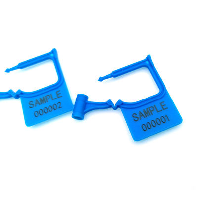 Cerradura de sello de plástico mini desechable con impresión láser y peso promedio de 0,972 g / pc