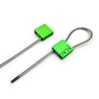 US-CC402 Sello de cable de alambre aduanero de alta seguridad con fiabilidad de aleación de aluminio verde