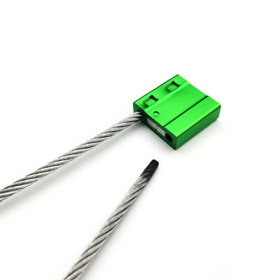 US-CC402 Sello de cable de alambre aduanero de alta seguridad con fiabilidad de aleación de aluminio verde