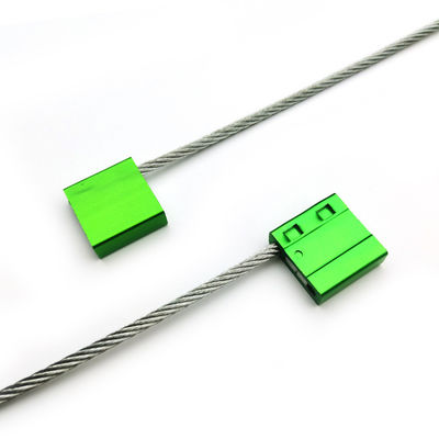 US-CC402 Sello de cable de alambre aduanero de alta seguridad con fiabilidad de aleación de aluminio verde