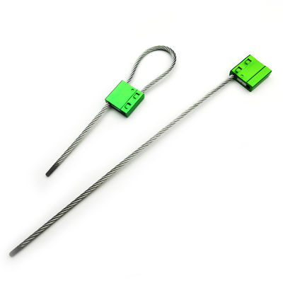 US-CC402 Sello de cable de alambre aduanero de alta seguridad con fiabilidad de aleación de aluminio verde
