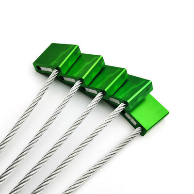 US-CC402 Sello de cable de alambre aduanero de alta seguridad con fiabilidad de aleación de aluminio verde