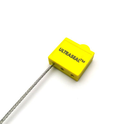400 mm Naranja Autobloqueo Doble Bloqueo Sello Tirar Estricto de plástico Sello de seguridad del cable 2.0mm
