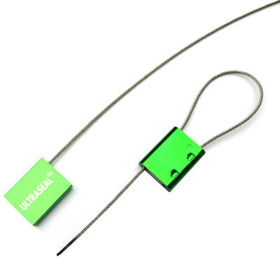 Sello de seguridad de cable de puerta de contenedor de camión de aleación de aluminio de 1,5 mm con impresión láser
