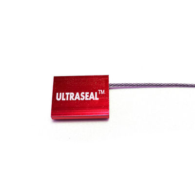 Sello de seguridad de cable de puerta de contenedor de camión de aleación de aluminio de 1,5 mm con impresión láser