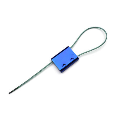 Sello de seguridad de cable de puerta de contenedor de camión de aleación de aluminio de 1,5 mm con impresión láser