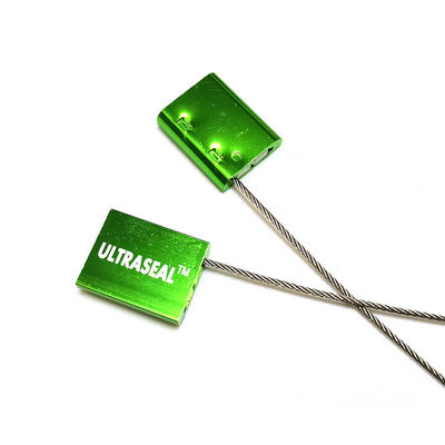 Sello de seguridad de cable de puerta de contenedor de camión de aleación de aluminio de 1,5 mm con impresión láser