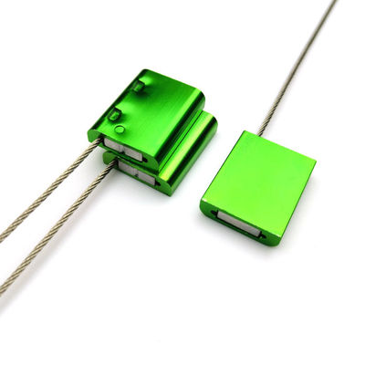 Sello de seguridad de cable de puerta de contenedor de camión de aleación de aluminio de 1,5 mm con impresión láser