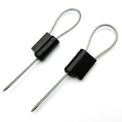 300 mm de cable expuesto de acero galvanizado alambre de manipulación prueba de contenedor de seguridad sello de cable