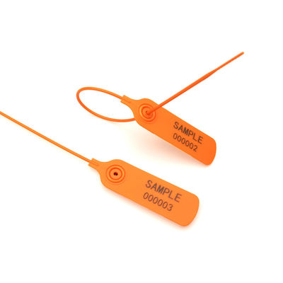 Sello de plástico de aerolíneas impermeable de autobloqueo de 200 mm con peso promedio de 2,19 g/pc
