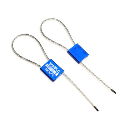 Azul US-CC251 Sello de aluminio a prueba de manipulación Contenedor de seguridad de metal Sellos apretados 26*22*6 mm