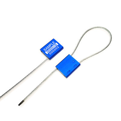 Azul US-CC251 Sello de aluminio a prueba de manipulación Contenedor de seguridad de metal Sellos apretados 26*22*6 mm