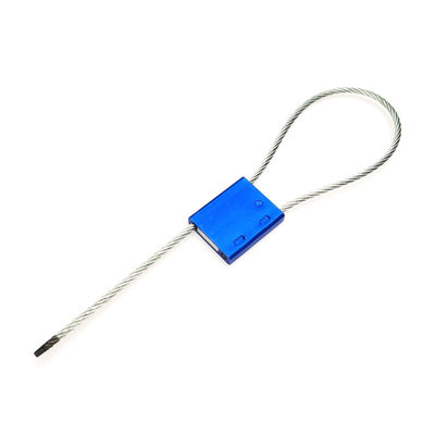 Azul US-CC251 Sello de aluminio a prueba de manipulación Contenedor de seguridad de metal Sellos apretados 26*22*6 mm