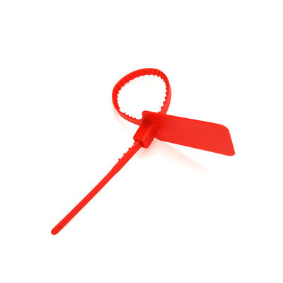 Contenedor seguro con etiqueta negra y cable de sello de plástico personalizado