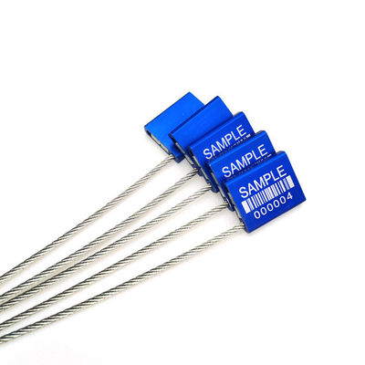 Azul US-CC251 Sello de aluminio a prueba de manipulación Contenedor de seguridad de metal Sellos apretados 26*22*6 mm