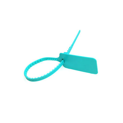 Contenedor seguro con etiqueta negra y cable de sello de plástico personalizado