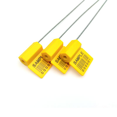 Proteger los cables con ABS recubierto de alambre de acero de etiqueta de seguridad del cable de bloqueo de sellos 1.8mm