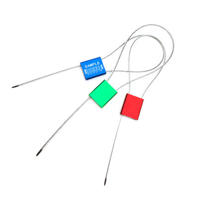 Área de marcado 26*22mm Tirar Contenedor de seguridad a prueba de manipulación cerradura de sellos de cable numerados