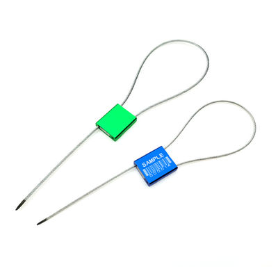 Área de marcado 26*22mm Tirar Contenedor de seguridad a prueba de manipulación cerradura de sellos de cable numerados