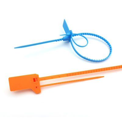 El sello de la etiqueta de seguridad color naranja desechable 400 * 34 * 16 mm Perfecto para contenedores de plástico