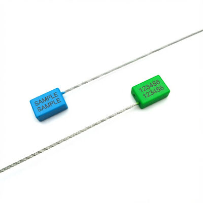 US-CC181C Etiqueta de seguridad para camiones de contenedores Sello de plástico manipulado Diámetro del cable naranja 1,8 mm