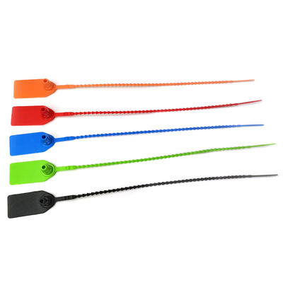 180 mm longitud de trabajo láser PP ABS insertar sello de seguridad de plástico con numeración de serie