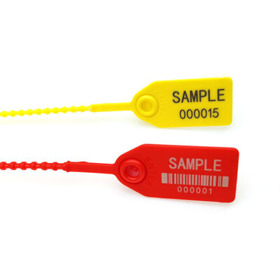 250*19*15,5 mm Ropa Etiqueta de sello de seguridad de plástico para impresión con láser / estampado en caliente