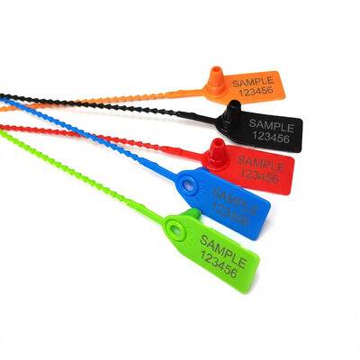 250*19*15,5 mm Ropa Etiqueta de sello de seguridad de plástico para impresión con láser / estampado en caliente